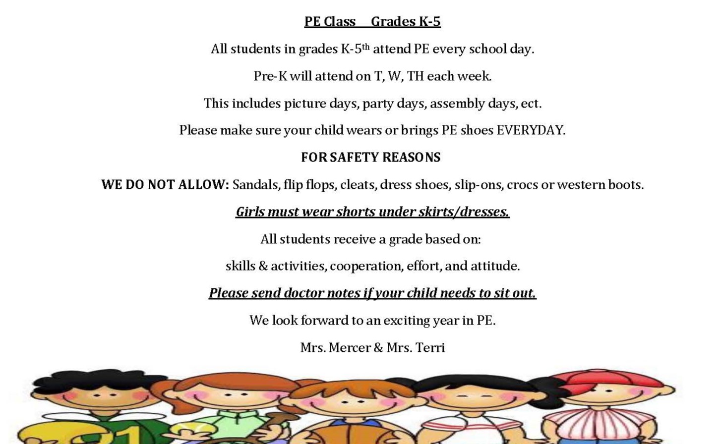 pe notice