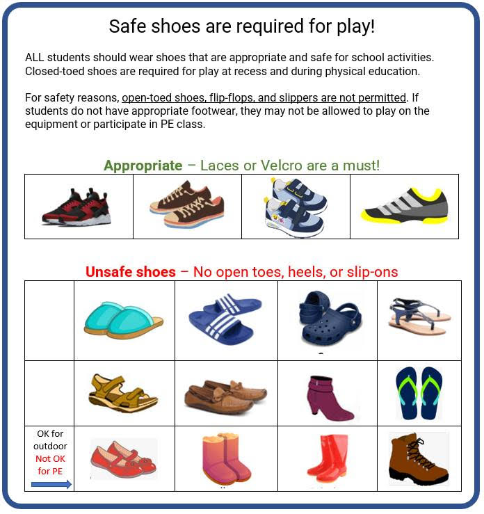 PE shoes